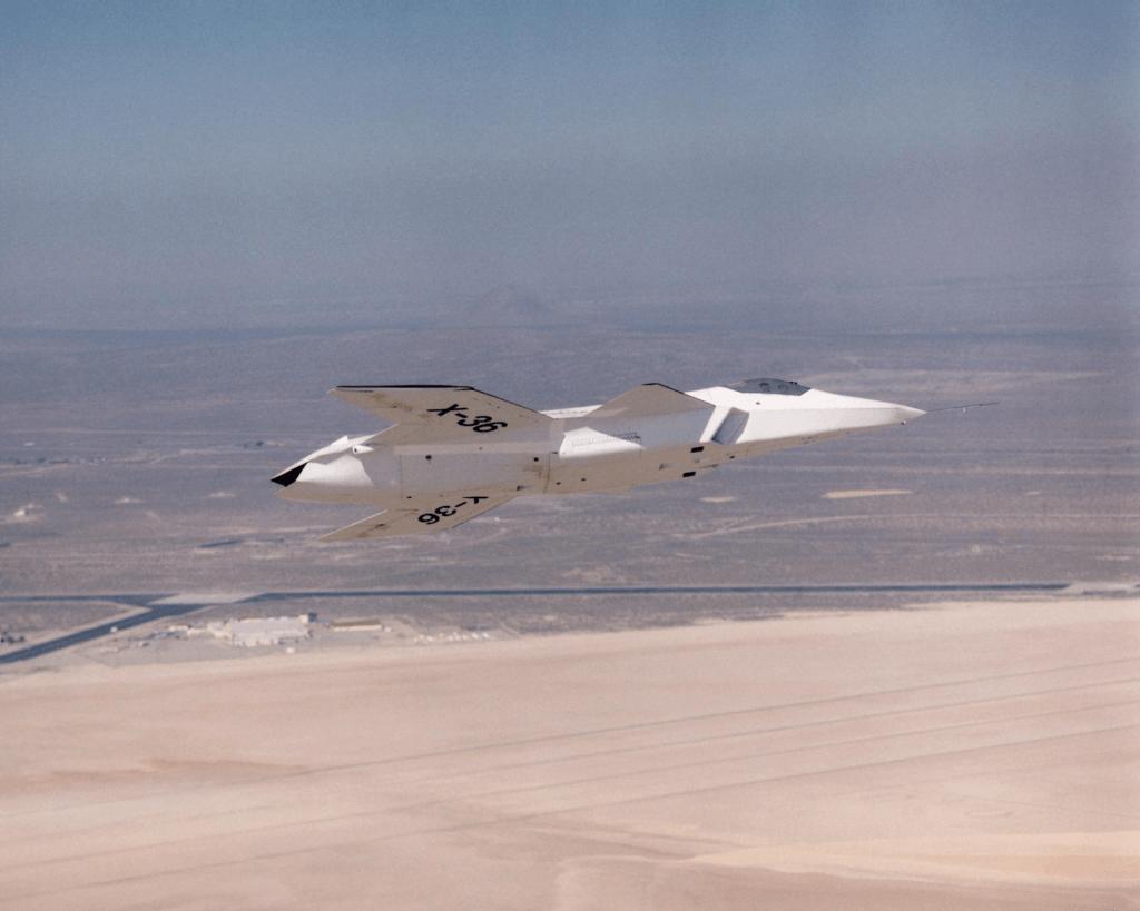 NASA / Boeing X36 in flight