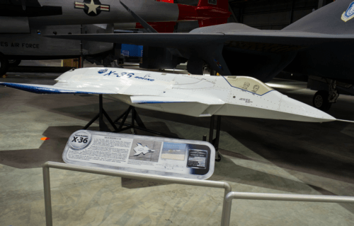X36 on display at a museum